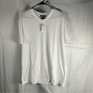 Express Men’s White X Large V Neck‎ T Shirt New With Tags